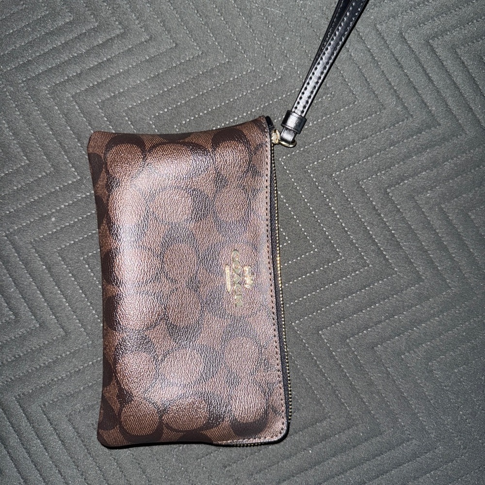 Brown Wristlet Coach